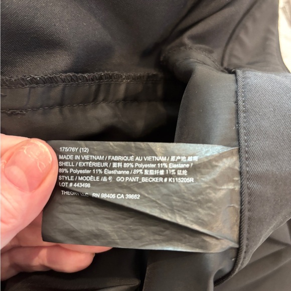 Women's Theory Becker Pants. Size 12 - Picture 5 of 9
